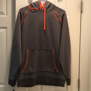 Under Armour gray orange hoodie men’s size Small